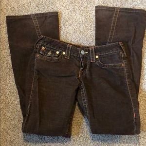 True Religion brown corduroy pants!